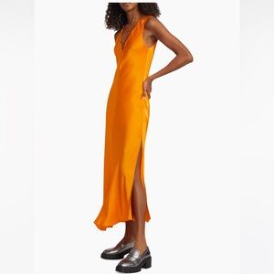 Frame Silk Midi Dress